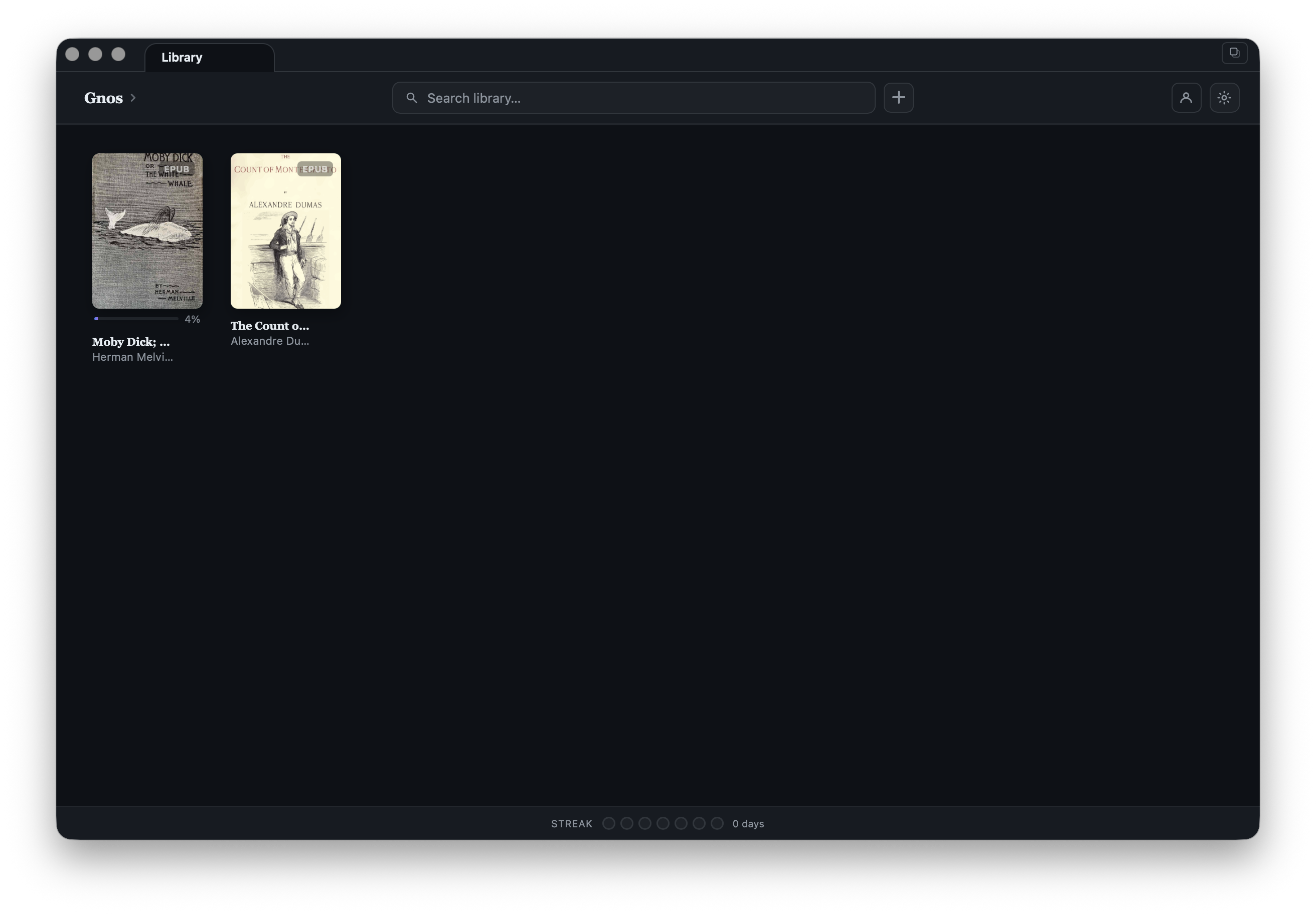 Gnos dark mode